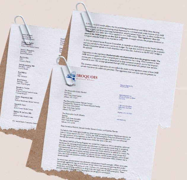 IHA Letter of Support – S.1913/A.6222, 340B Anti-Discrimination Act